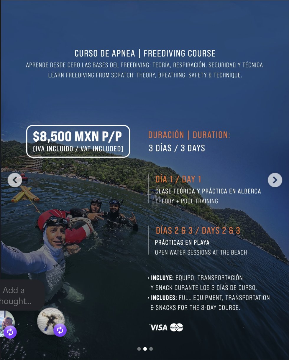 AIDA 1&2 — $8,500 MXN, 3 days, curriculum and includes